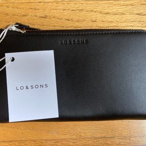 Lo & Sons Black Nappa The Leather Wallet - NWT
